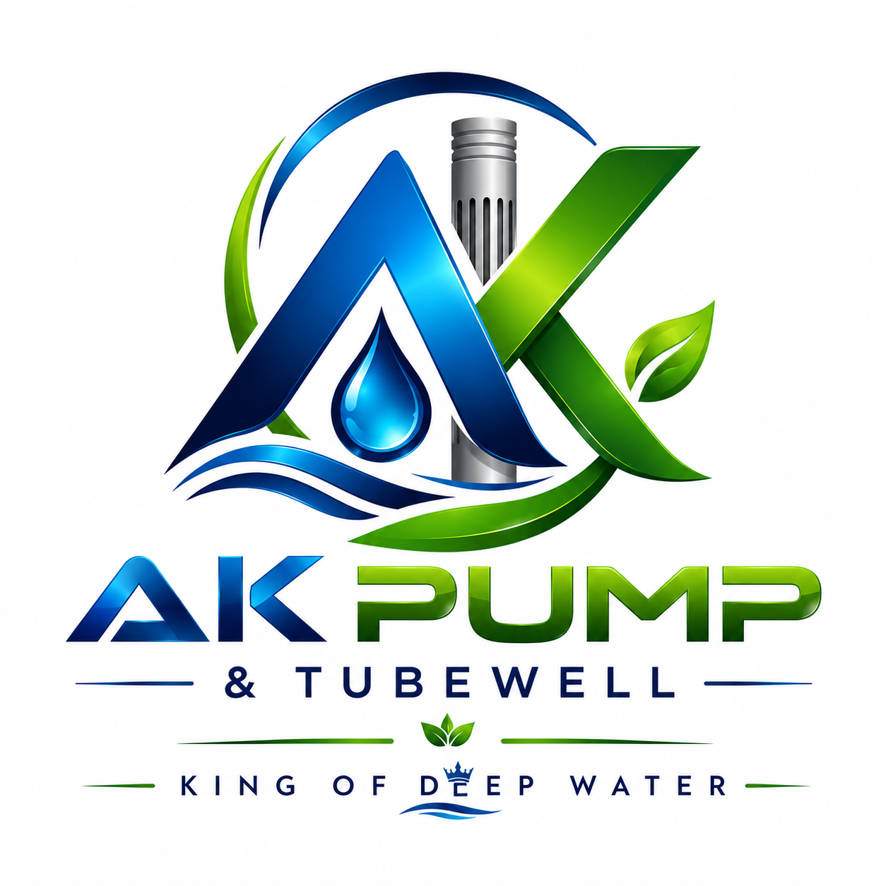 A.K. Pump & Tubewell — King of Deep Water logo