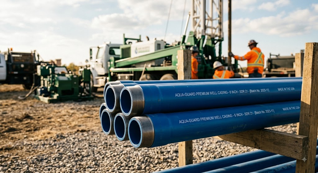 Blue Casing pipes